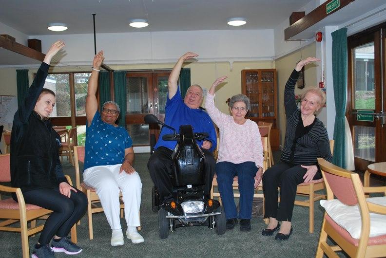 armchair exercise sessions