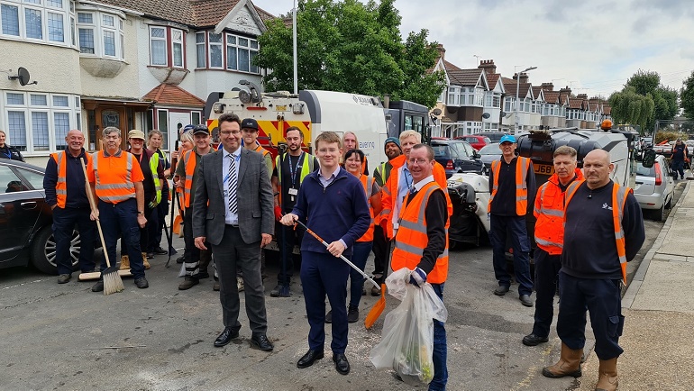 a blitz to clean up the borough's streets