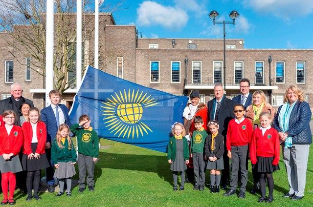 flag-raising ceremony