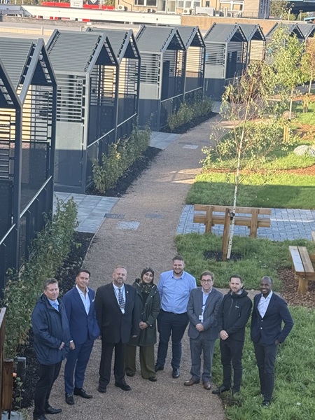 Councillors visit new modular homes ahead of local families moving in