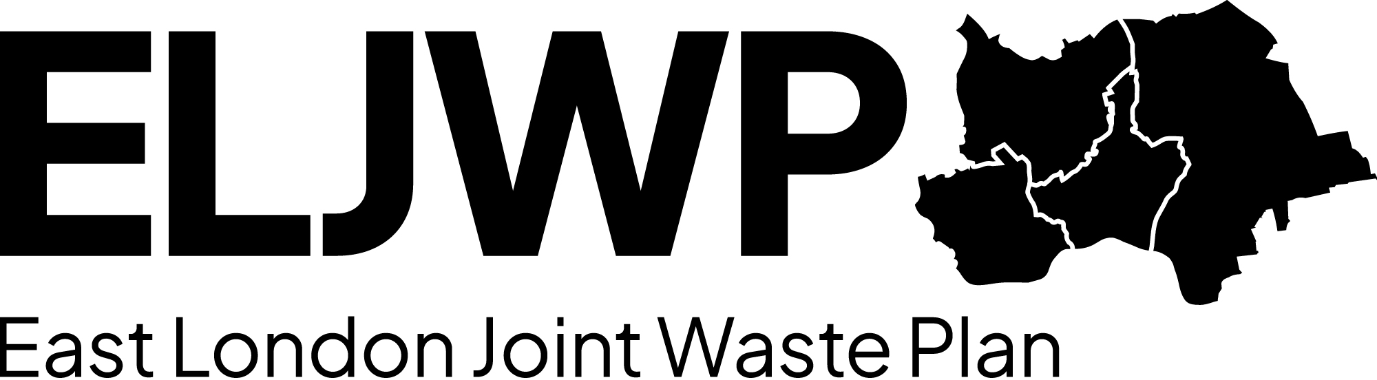 ELJWP letters with outline of the boroughs included