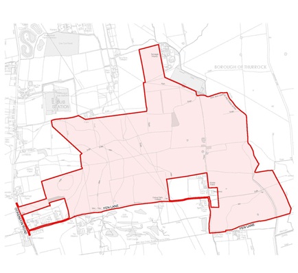 Proposed East Havering Datacentre boundary