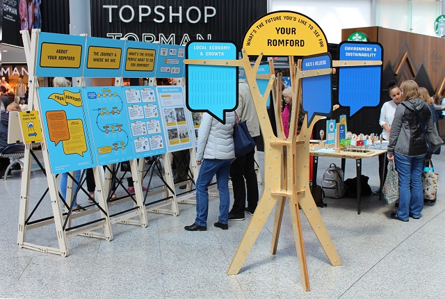 Liberty Shopping centre Romford masterplan exhibition