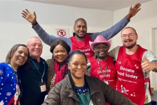 Food bank volunteers