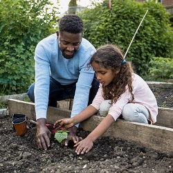 Fostering - Child playing in dirt