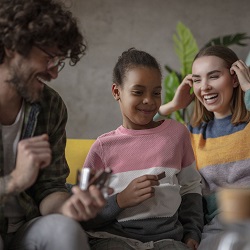 Fostering  - Family laughing