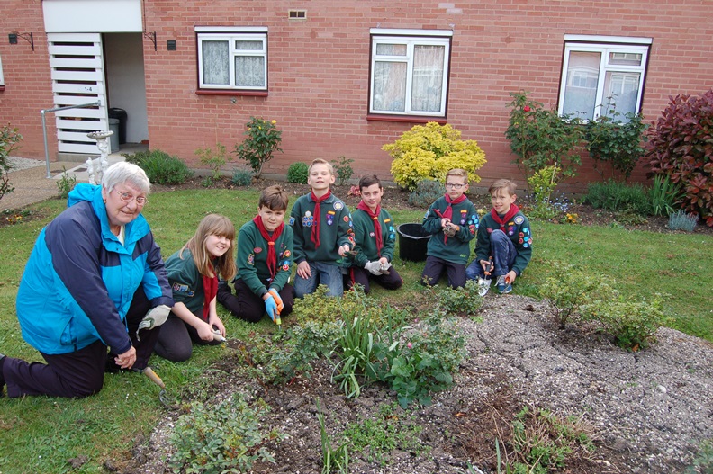 Cranham Cubs garden for the community