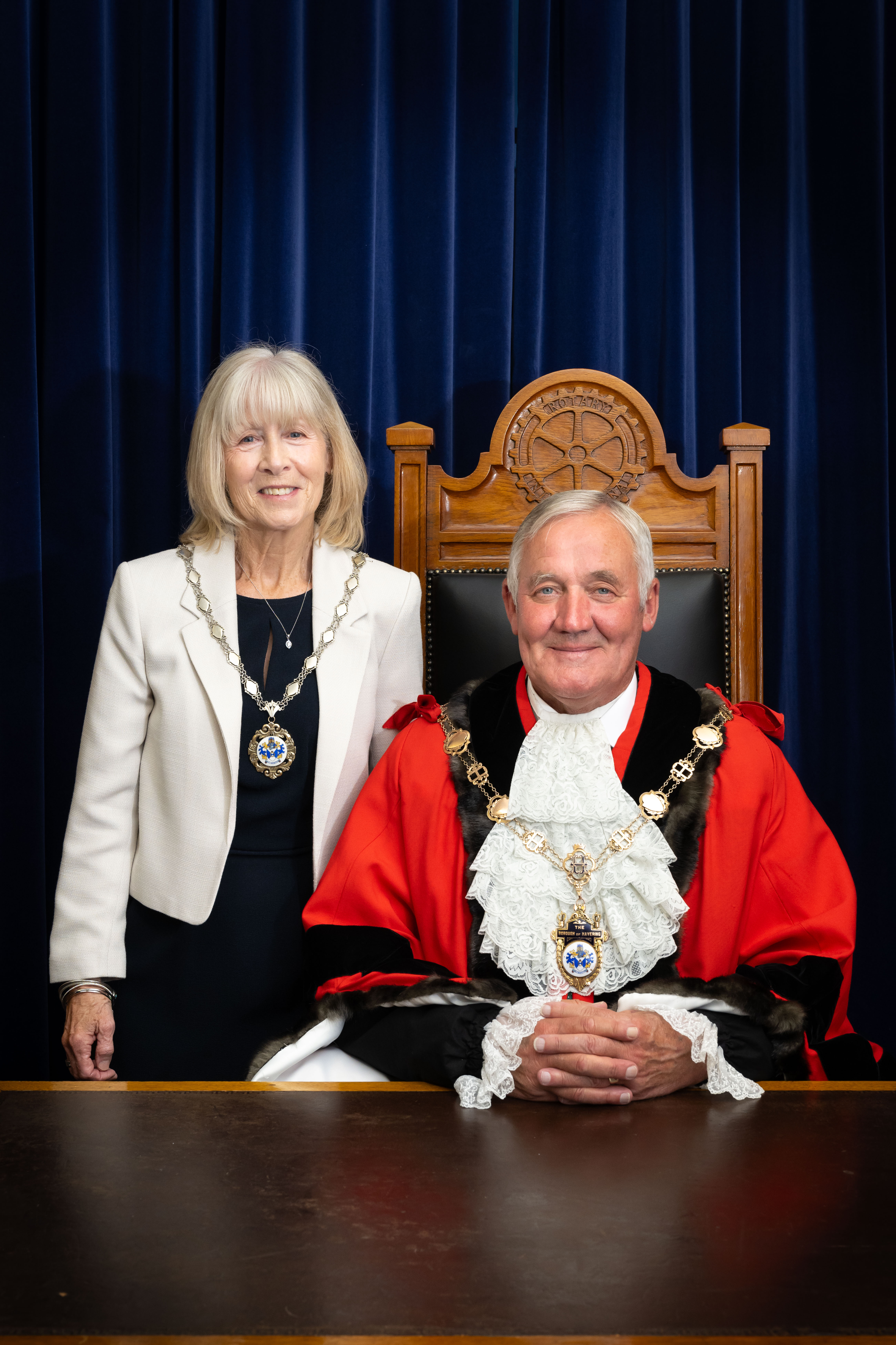Mayor Cllr O'Sullivan and mayoress