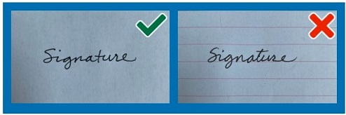 Postal vote 2 signatures example image