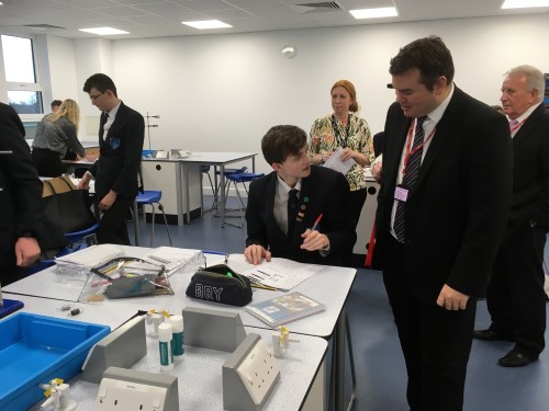 Redden Court opening - Pupils in class