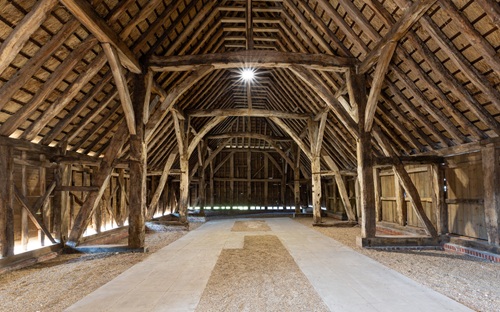 Tithe Barn interior by Liane Ryan