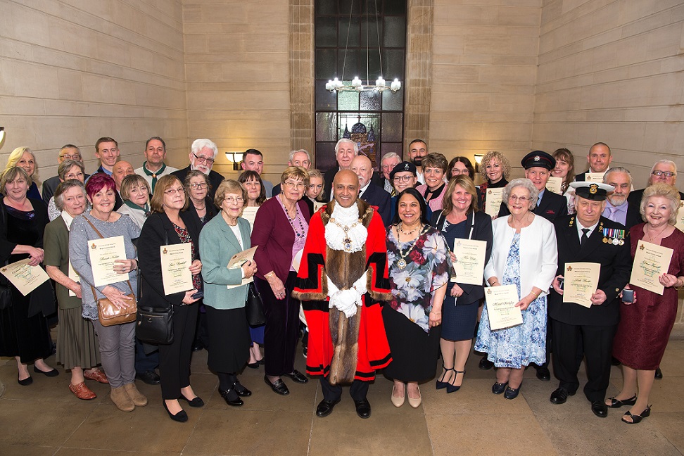 Mayor of Havering with the Civic Award winners