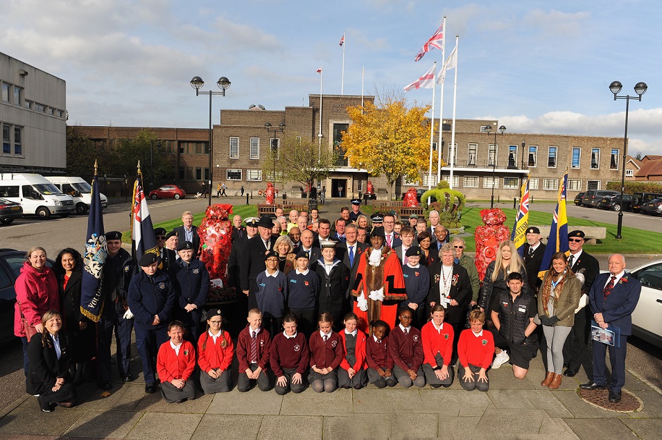 The Havering Poppy Appeal 2019 launches at the Town Hall