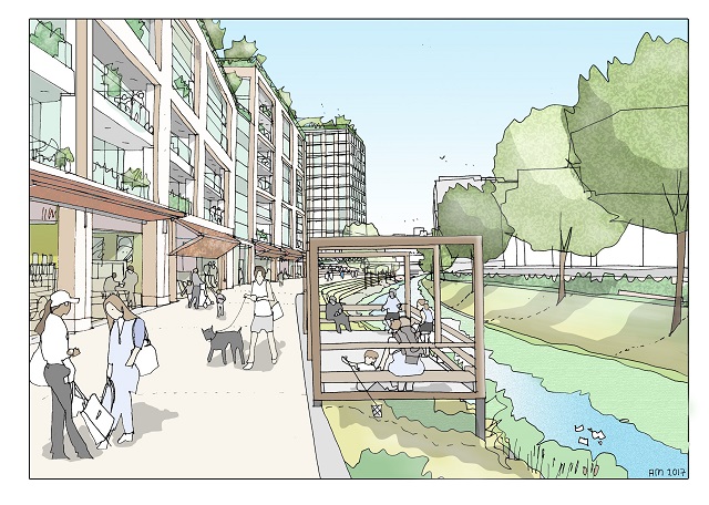 Artist impression of Bridge Close